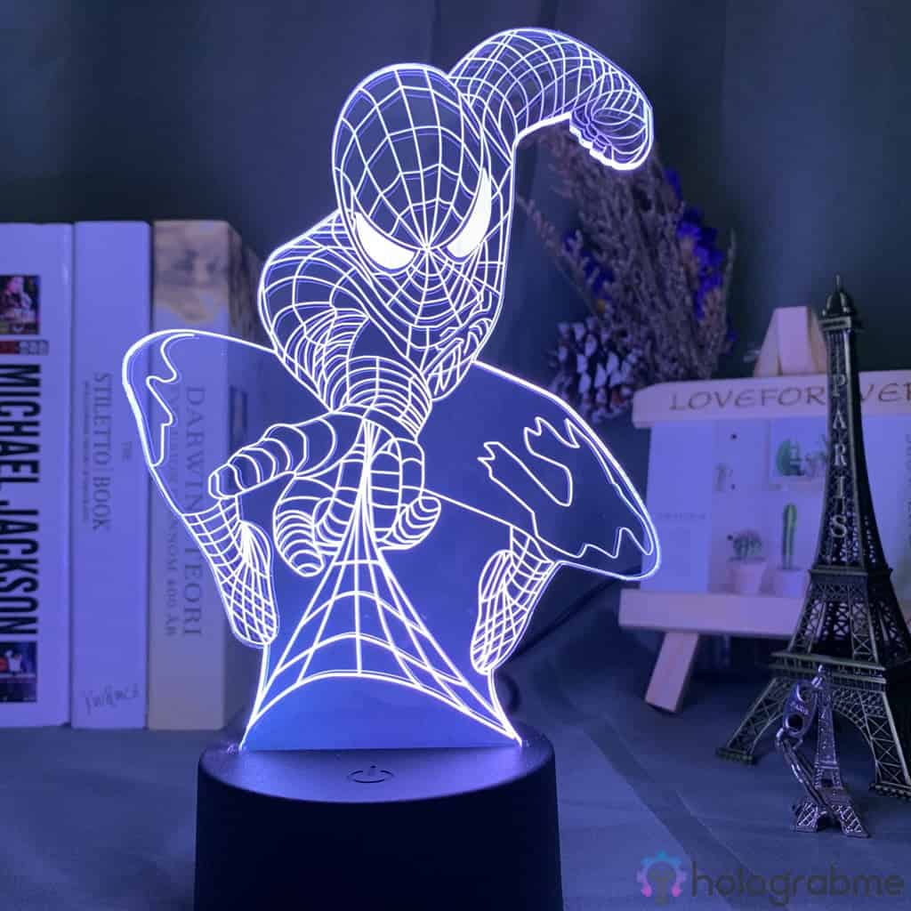 Lampe 3D Lance Toile Spiderman 1